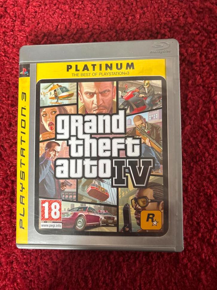 Grand Theft Auto IV - PS3 - platinum edition., Spelcomputers en Games, Games | Sony PlayStation 3, Gebruikt, Avontuur en Actie