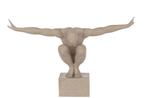 Sporter Op Voet Marmer Poly Zand Large, Huis en Inrichting, Woonaccessoires | Overige, Veens Living, Nieuw, Elst, Info@veensliving.nl
