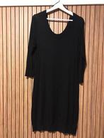 H&M zwart stretch bodycon jurk ronde hals lange mouw, H&M, Verzenden, Zwart, Maat 42/44 (L)