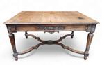 975. Eikenhouten tafel, tweede helft 19e eeuw, Antiek en Kunst, Ophalen of Verzenden
