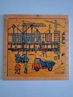 Educo houten puzzel "bouwplaats", Gebruikt, Ophalen of Verzenden