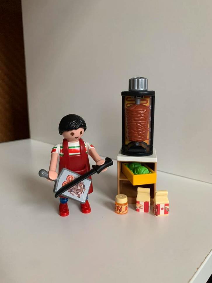 Kebab verkoper Playmobil 9088, Kinderen en Baby's, Speelgoed | Playmobil, Zo goed als nieuw, Complete set, Ophalen of Verzenden