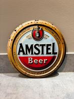 Mancave Bar Café Wanddecoratie metalen bordje Amstel bier, Ophalen of Verzenden, Zo goed als nieuw, Reclamebord, Plaat of Schild