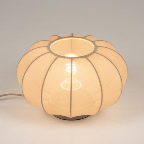 japandi stijl tafellamp taupe of beige lampion bed bank lamp, Huis en Inrichting, Lampen | Tafellampen, Nieuw, Minder dan 50 cm