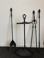 Gietijzeren openhaardset 3 delig, Huis en Inrichting, Haarden, Ophalen, Gebruikt, Houthaard