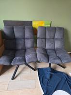 2 blauwe mooie stoelen, Ophalen, Zo goed als nieuw, Blauw, Twee