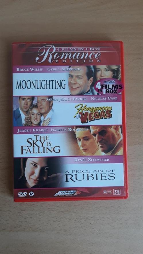 Moonlighting/Honeymoon in Vegas/The Sky is Falling/Rubies, Cd's en Dvd's, Dvd's | Komedie, Zo goed als nieuw, Romantische komedie