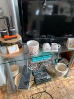 Tv  Tafel/meubel van glas, Huis en Inrichting, Ophalen, 25 tot 50 cm, Glas, Minder dan 100 cm