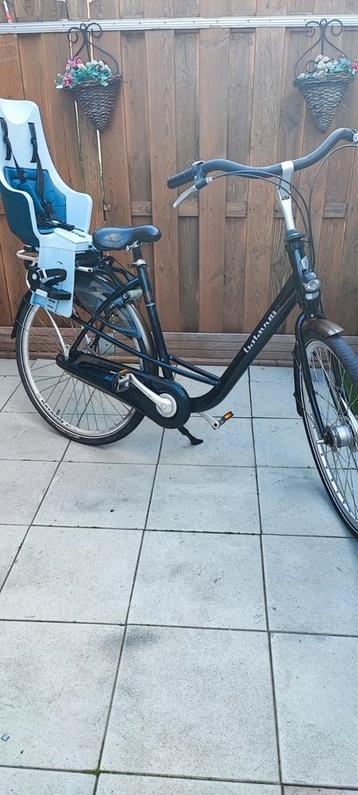 Goede Batavus Mambo moederfiets met achterzitje 53 cm 28 inc beschikbaar voor biedingen