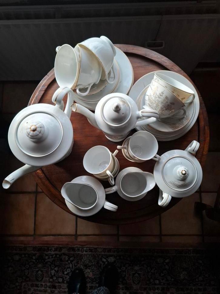 Kutani Porselein Koffie- en Theeservies jaren '50, Antiek en Kunst, Antiek | Servies compleet, Ophalen