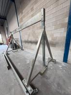 Portaalkraan REMA alluminium met div elektrische takel, Ophalen, Gebruikt, Elektrisch