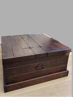 Stevige houten salontafel / dekenkist / opbergkist, Huis en Inrichting, Woonaccessoires | Kisten, Minder dan 50 cm, 75 tot 100 cm