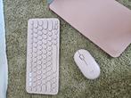 Logitech toetsenbord + muis + cover roze, Computers en Software, Toetsenborden, Ophalen of Verzenden, Zo goed als nieuw