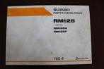 Suzuki RM125 N P 1992 motorcycle parts catalogue RM 125, Ophalen of Verzenden, Suzuki