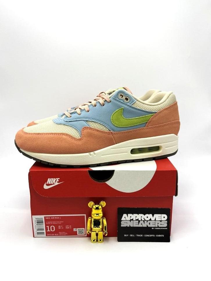 Nike Air Max 1 Light Madder Root Worn Blue US10 44, Kleding | Heren, Schoenen, Nieuw, Overige kleuren, Ophalen of Verzenden