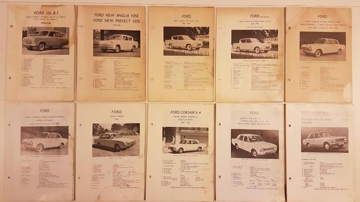 15 x Engelse FORD Olyslager Kluwer Vraagbaken 1954-1974, Auto diversen, Handleidingen en Instructieboekjes, Ophalen of Verzenden