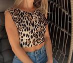 GARCONNE leopard top met blote rug mt M/L, Maat 38/40 (M), Parijs, Nieuw, Garconne