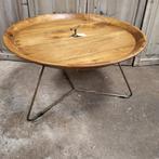 Salontafel Medja rond 70cm prachtige warme kleur., Huis en Inrichting, Tafels | Salontafels, Ophalen, 50 tot 100 cm, Rond, Nieuw