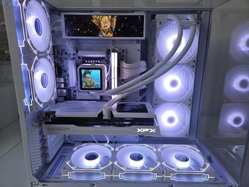 Gaming PC RX 9060 XT White Edition – Droom PC uit TikTok YT beschikbaar voor biedingen