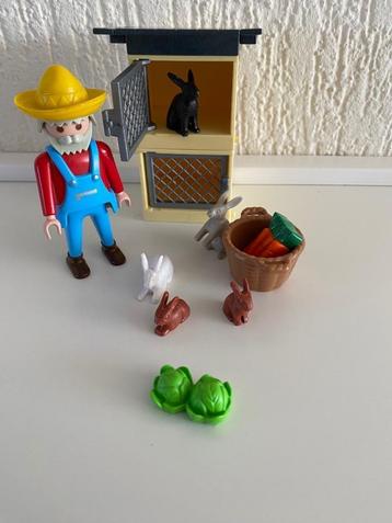 playmobil 4498.en 4491 Konijnen, Honden,Marmotten,met Hok. beschikbaar voor biedingen