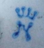 Antiek beeld eend gemerkt van biscuit porselein, Ophalen of Verzenden