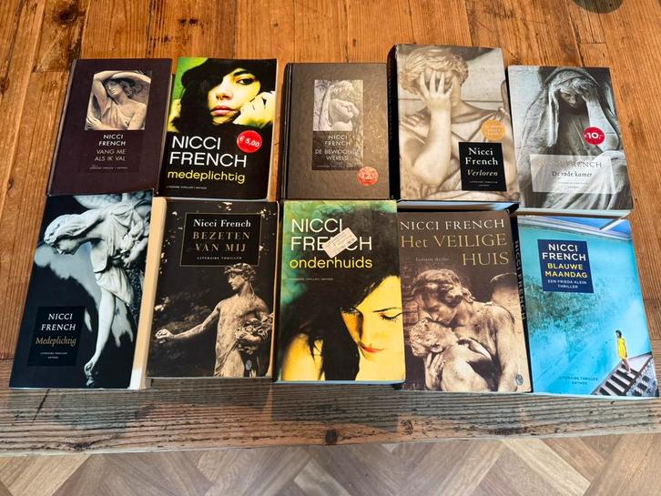 Nicci French boekenpakket – 10 psychologische thrillers, Boeken, Thrillers, Zo goed als nieuw, Ophalen of Verzenden