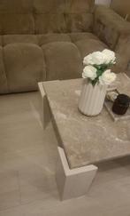 Prachtige Portugese marmeren salontafel, Ophalen, Overige materialen, 100 tot 150 cm, Vierkant