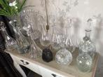 9 kristallen karaffen, Antiek en Kunst, Ophalen of Verzenden