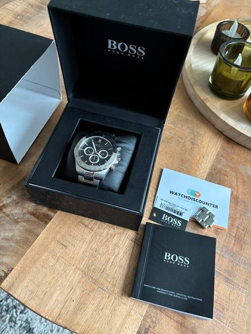 Hugo boss horloge, Sieraden, Tassen en Uiterlijk, Horloges | Heren, Zo goed als nieuw, Overige merken, Zilver, Staal, Ophalen of Verzenden