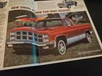 Brochure GMC Pickups 1982 USA, Ophalen of Verzenden, Zo goed als nieuw, Overige merken