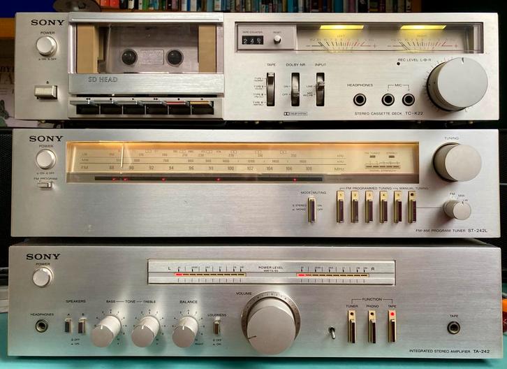 Sony jaren 80 stereo set, Audio, Tv en Foto, Stereo-sets, Gebruikt, Sony, Losse componenten, Ophalen