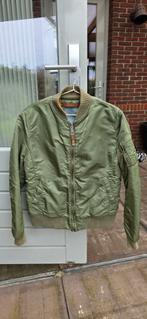 Alpha industries bomberjack khaki L/ M, Ophalen of Verzenden, Zo goed als nieuw, Groen