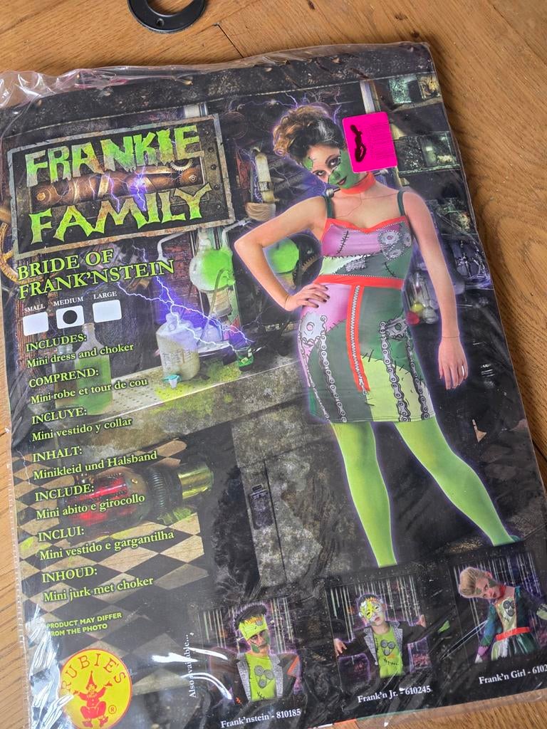Nieuw in verpakking! Bride of frankenstein maat M, Ophalen of Verzenden, Nieuw, Carnaval