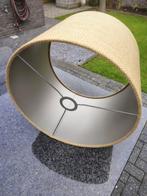 Linnen Beige lampenkap, Ophalen, 25 tot 50 cm, Beige, Rond