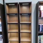 2 Ikea Billy smalle boekenkasten met verlichting Essenfineer, Ophalen, Met plank(en), Minder dan 50 cm, Overige materialen