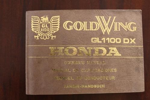Honda GL1100 DX Goldwing owner's manual GL 1100 handbuch, Motoren, Handleidingen en Instructieboekjes, Honda, Ophalen of Verzenden