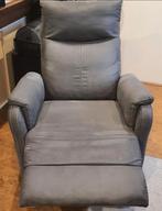 Comfortabele grijze fauteuil relax functie, Huis en Inrichting, Ophalen, Minder dan 75 cm, Zo goed als nieuw, 75 tot 100 cm