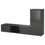 TV Meubel te koop met kast, Huis en Inrichting, Kasten | Televisiemeubels, Ophalen, Zo goed als nieuw, 200 cm of meer, Glas