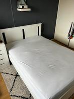Ikea Songesand Bedframe incl. Lattenbodem (140x200cm), Huis en Inrichting, Slaapkamer | Bedden, 140 cm, Wit, Zo goed als nieuw