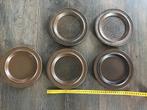 Arabia Ruska Borden bruin 20 cm 5 stuks, Huis en Inrichting, Keramiek, Ophalen of Verzenden, Zo goed als nieuw, Bord(en)