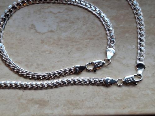 T.KA HAGELNIEUW SET ZILVEREN 925 KETTING MET ARMBAND 31,6 gr, Sieraden, Tassen en Uiterlijk, Kettingen, Nieuw, Zilver, Zilver