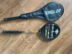 Twee badmintonrackets: yonex en carlton, Sport en Fitness, Badminton, Racket(s), Gebruikt, Ophalen of Verzenden