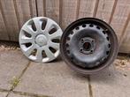 4x Velgen en wieldoppen Skoda Citigo 14 Inch, Auto diversen, Wieldoppen, Ophalen of Verzenden, Zo goed als nieuw