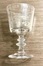 Antiek glas Boele Bolnes gegraveerd 1854 1979 schip zeevaart, Verzenden