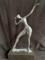 Bronzen dansende dame abstract groot 50 cm Milo zuiver brons, Antiek en Kunst, Kunst | Beelden en Houtsnijwerken, Ophalen of Verzenden
