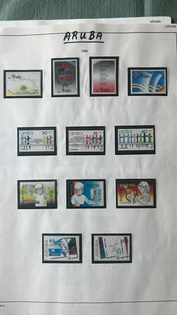Set Aruba 1986-1989. Eerste drie laar compleet postfris beschikbaar voor biedingen