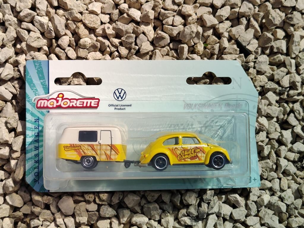 Majorette Volkswagen Kever Met Eriba Caravan, Ophalen of Verzenden, Auto