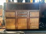 Vintage houten dressoir, Huis en Inrichting, Kasten | Dressoirs, Ophalen, Zo goed als nieuw, 25 tot 50 cm