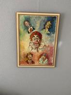 Schilderij clowns, Antiek en Kunst, Ophalen