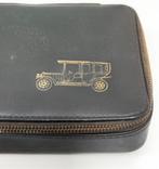 Antiek auto-gereedschaps koffertje leder engels tools-kit, Antiek en Kunst, Ophalen of Verzenden